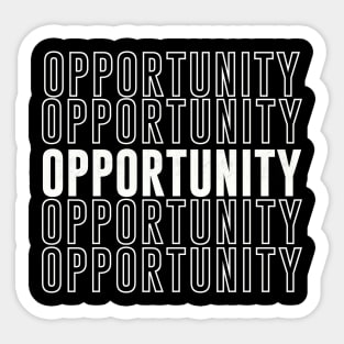 Opportunity Vintage Repeating Text Sticker